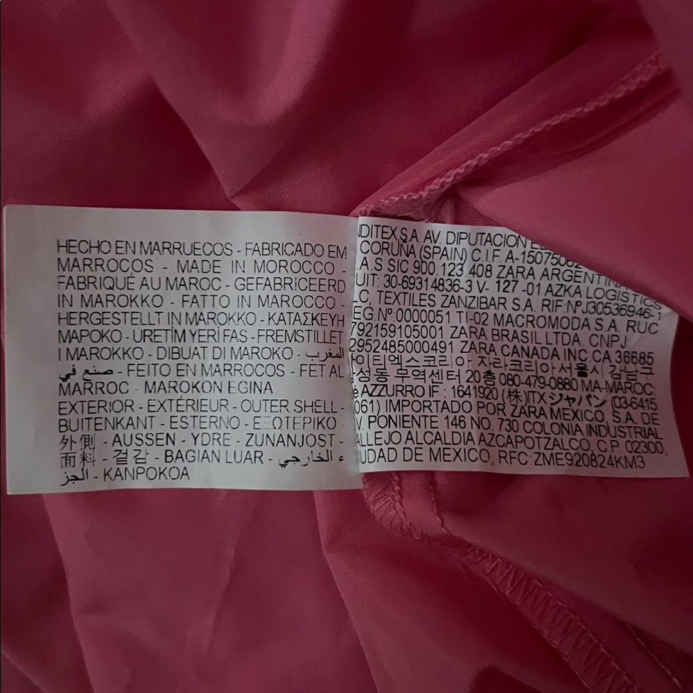 Zara NWT voluminous pink bow back dress xxl - Picture 9 of 10